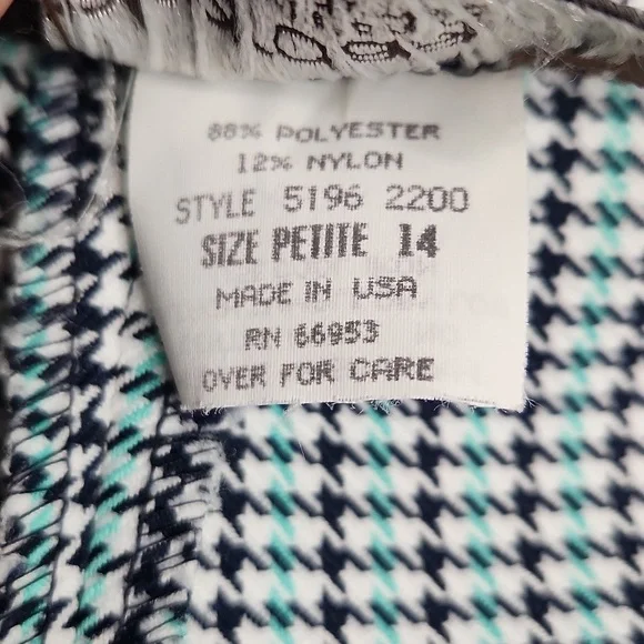 Haberdashery Houndstooth Blazer and Trousers Pant Suit - 14 Petite - Picture 14 of 16